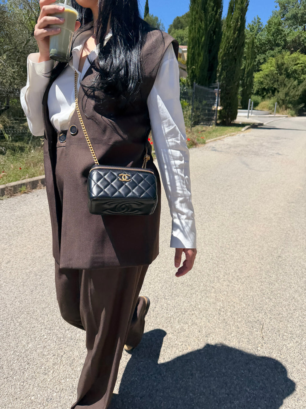 ADEYA – Blazer sans manches marron