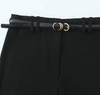 Pantalon capri avec ceinture