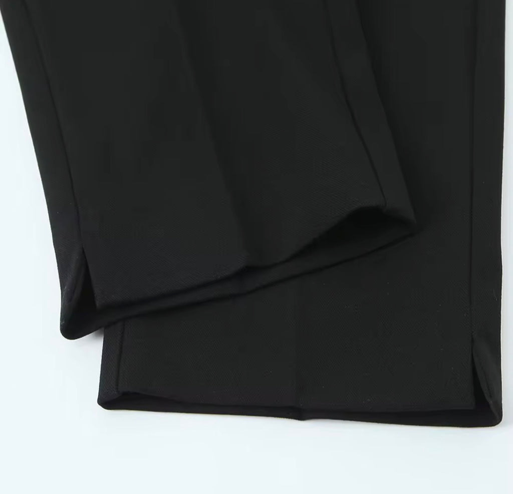 Pantalon capri avec ceinture