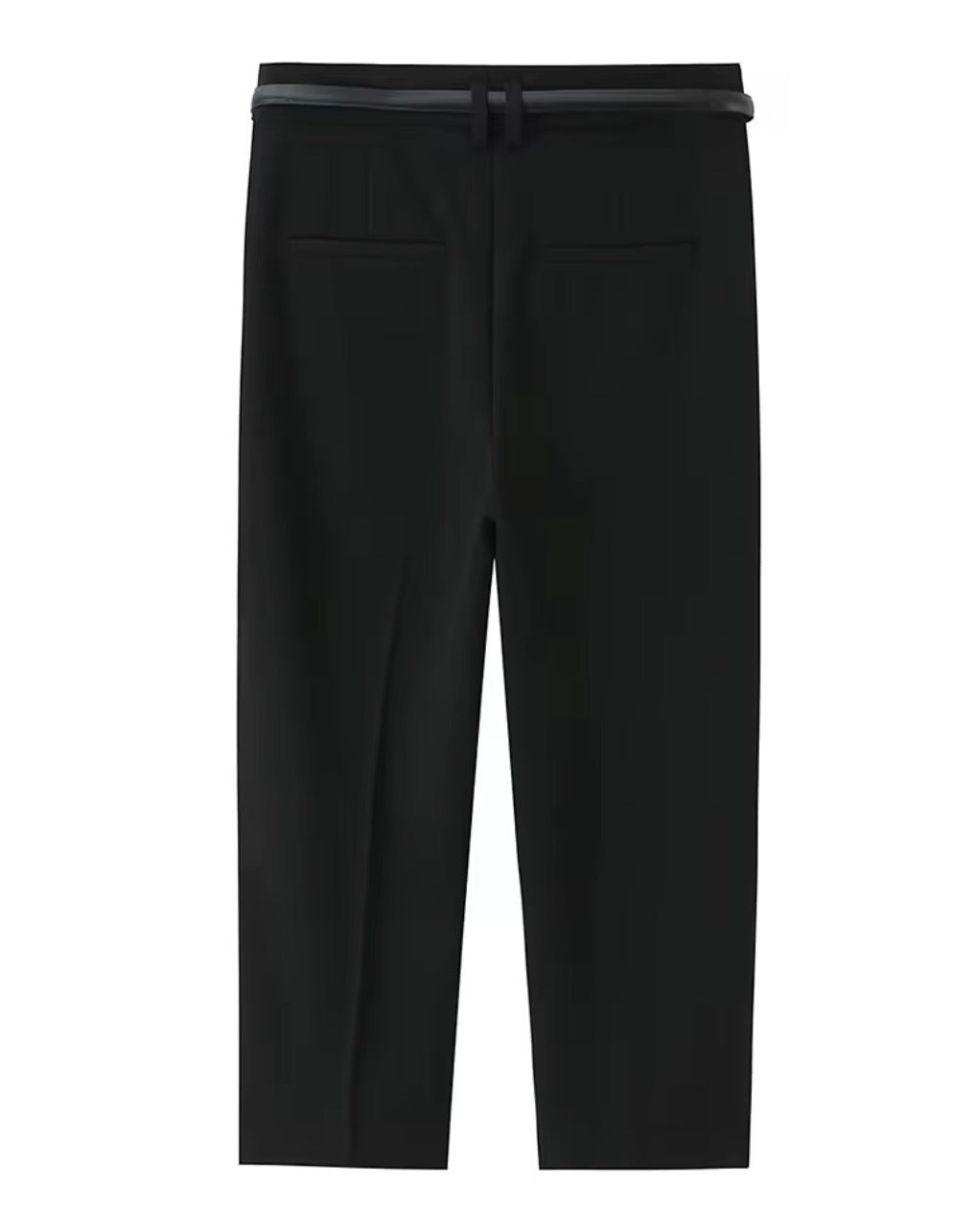 Pantalon capri avec ceinture