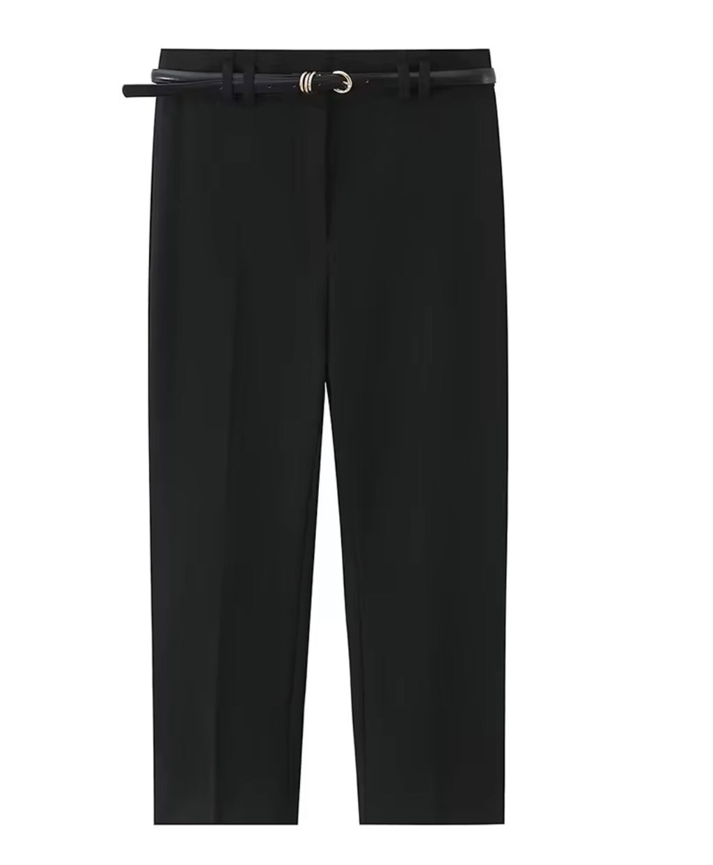 Pantalon capri avec ceinture