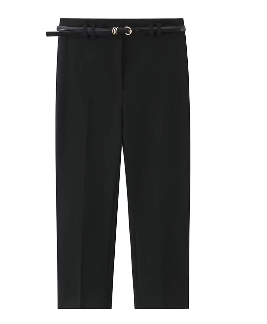 Pantalon capri avec ceinture