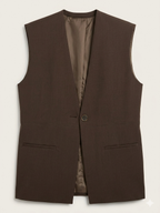 ADEYA – Blazer sans manches marron