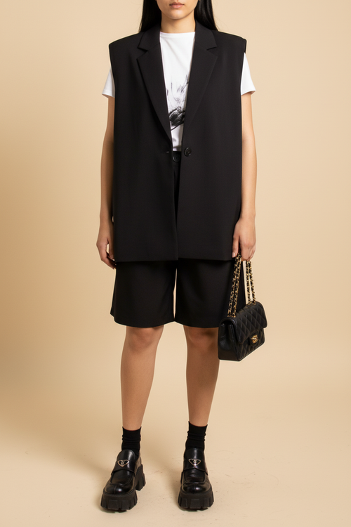Gilet noir mannequin